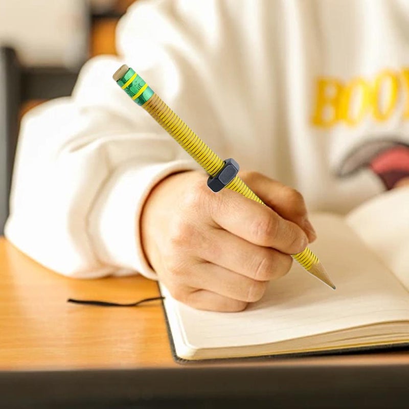 Threaded Pencil, Threaded Pencil Fidget, ADHD Pencils with Nut, Silent Fidget Pencils for ADHD & Anxiety, Stress Relief Pens, Textured Grip for School, Home - Image 3